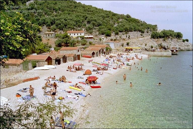 der Strand von Beli auf der Insel Cres in Kroatien