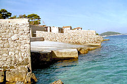 das ehemalige Strandbad des Kinderkurheims in Veli Losinj